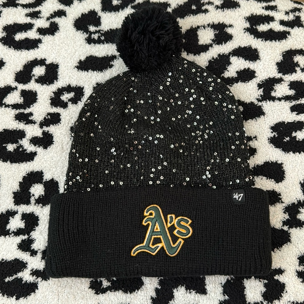 Oakland A’s Knit Pom Pom Beanie